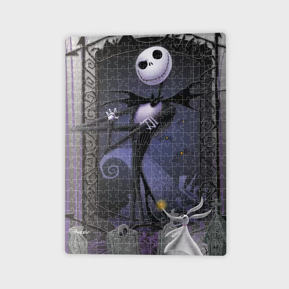 The Nightmare Before Christmas Disney 3D Jigsaw Puzzle in Tin Book 35558  300pc 18x12